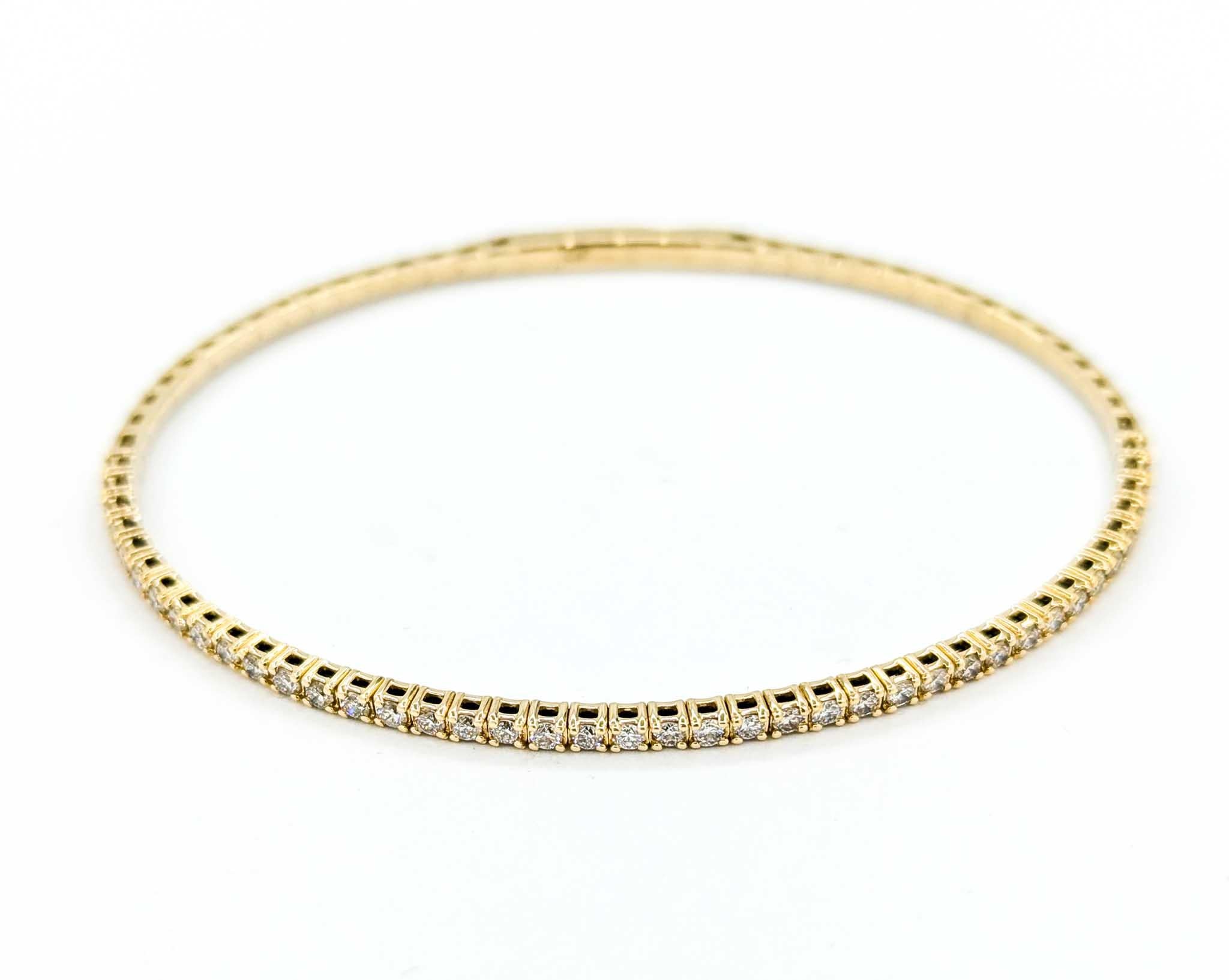 1,00ctw Diamant Flex Armband in Gelbgold 4