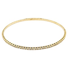 1,00ctw Diamant Flex Armband in Gelbgold