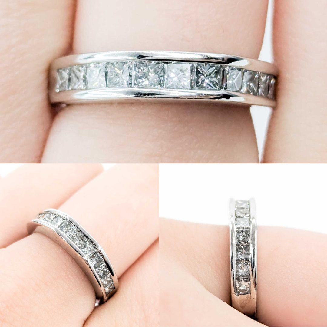 Anello Chic a fascia con diamanti taglio principessa da 1,00 ct. in platino

Questa elegante fascia impilabile è realizzata in lussuoso platino e presenta 1,00ctw di diamanti taglio princess incastonati. I diamanti scintillanti sono di purezza SI e