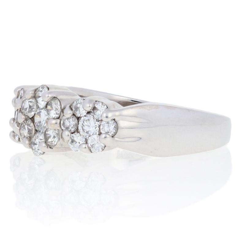 This ring is a size 6 3/4 - 7, but it can be re-sized up 2 sizes for a $30 fee. Once a ring is re-sized, we guarantee the work but we are unable to offer a refund on the sizing. Please contact for additional sizing options.

Metal Content: