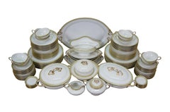 100pc Lot Antique William Guerin & Co Limoges France Dinner Service for 12