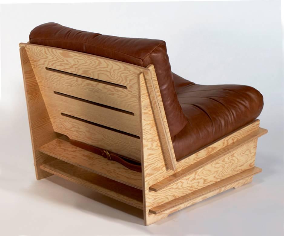 leather cushion chair