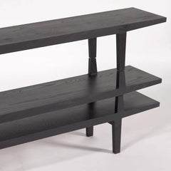 100xbtr Contemporary Engel Modular Shelving Unit in Black Dyed Solid Ash