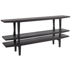 100xbtr Contemporary Engel Modular Shelving Unit in Black Dyed Solid Ash