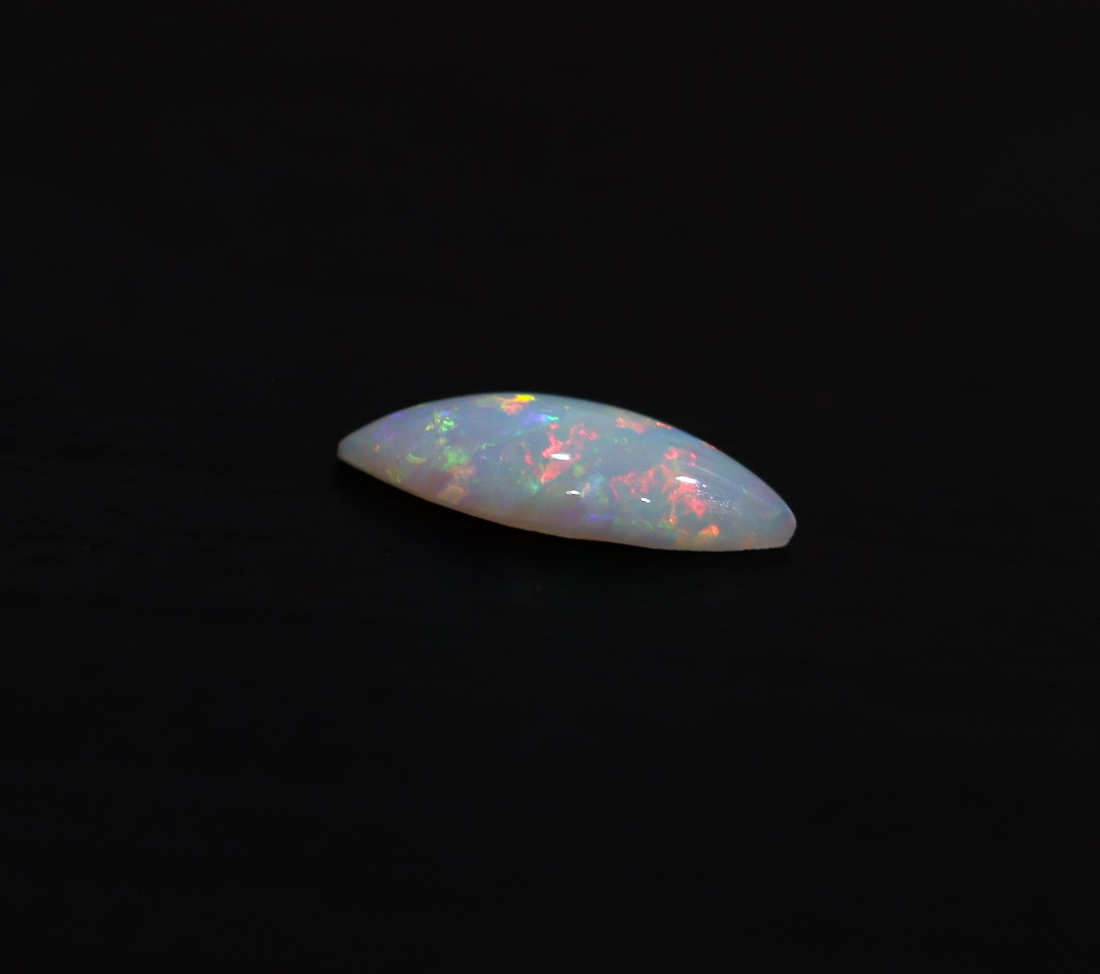 Marquise Cut 1.01 Carat Brazilian Opal Loose Gemstone Marquise 13x5mm For Sale