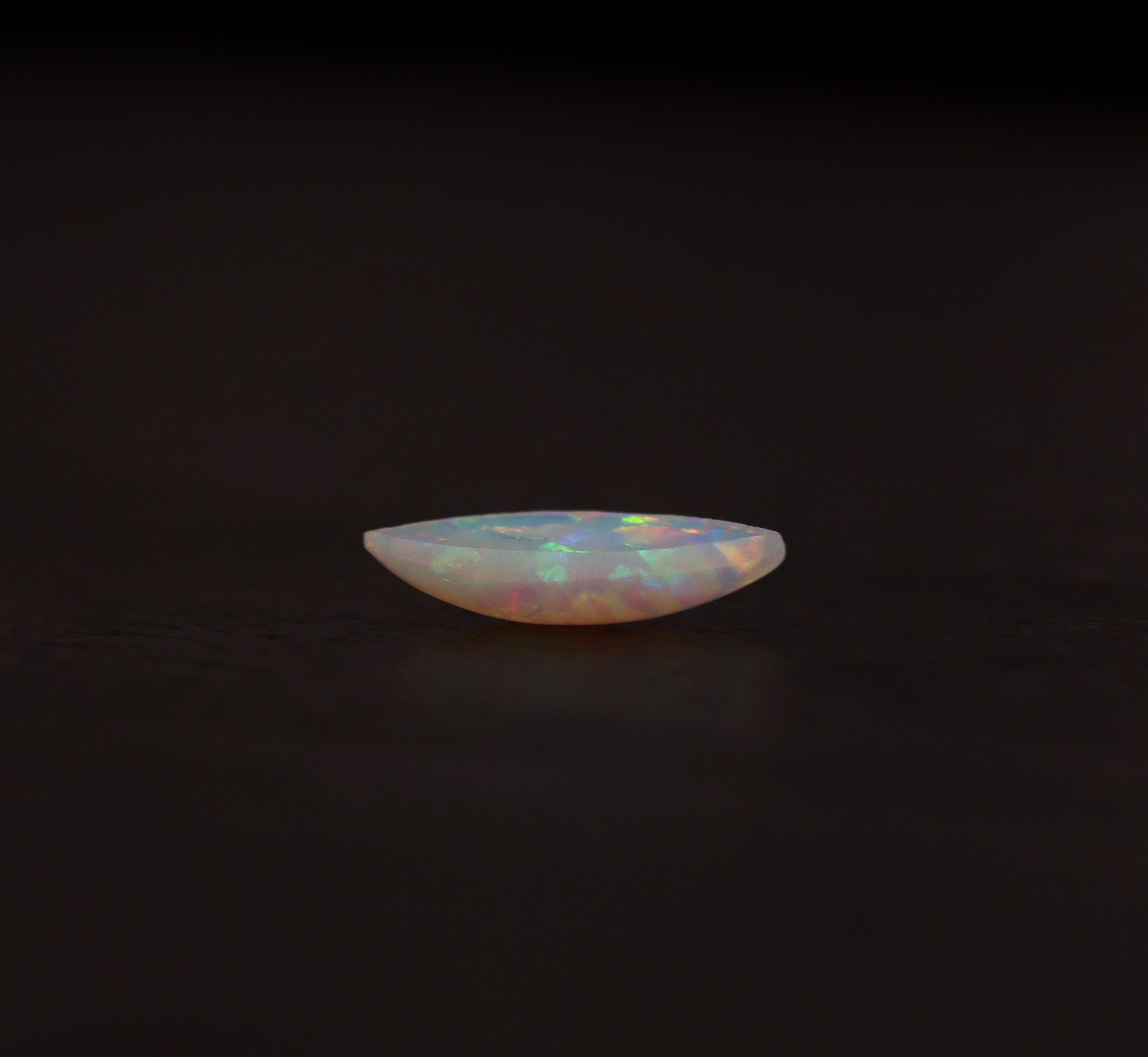 1.01 Carat Brazilian Opal Loose Gemstone Marquise 13x5mm  In New Condition For Sale In Columbus, OH