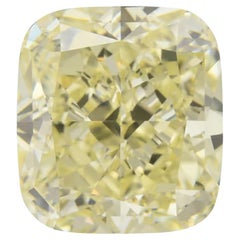 Diamant brun verdâtre fantaisie taille coussin brillant de 1,01 carat certifié par le Gia