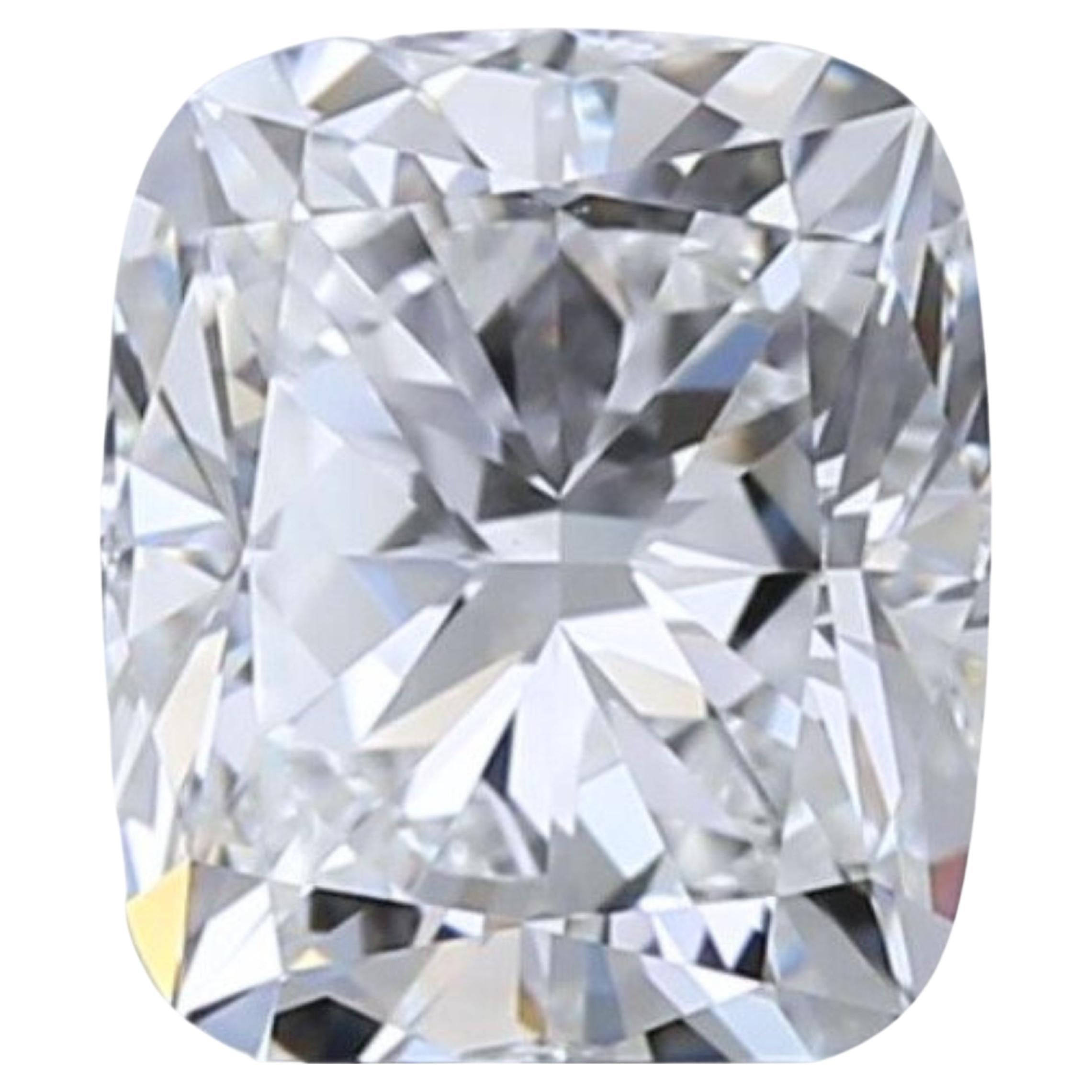 Diamant naturel taille brillant modifié coussin de 1,01 carat