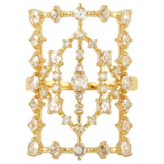 Rosecut Diamond 18 Karat Gold Laura Ring