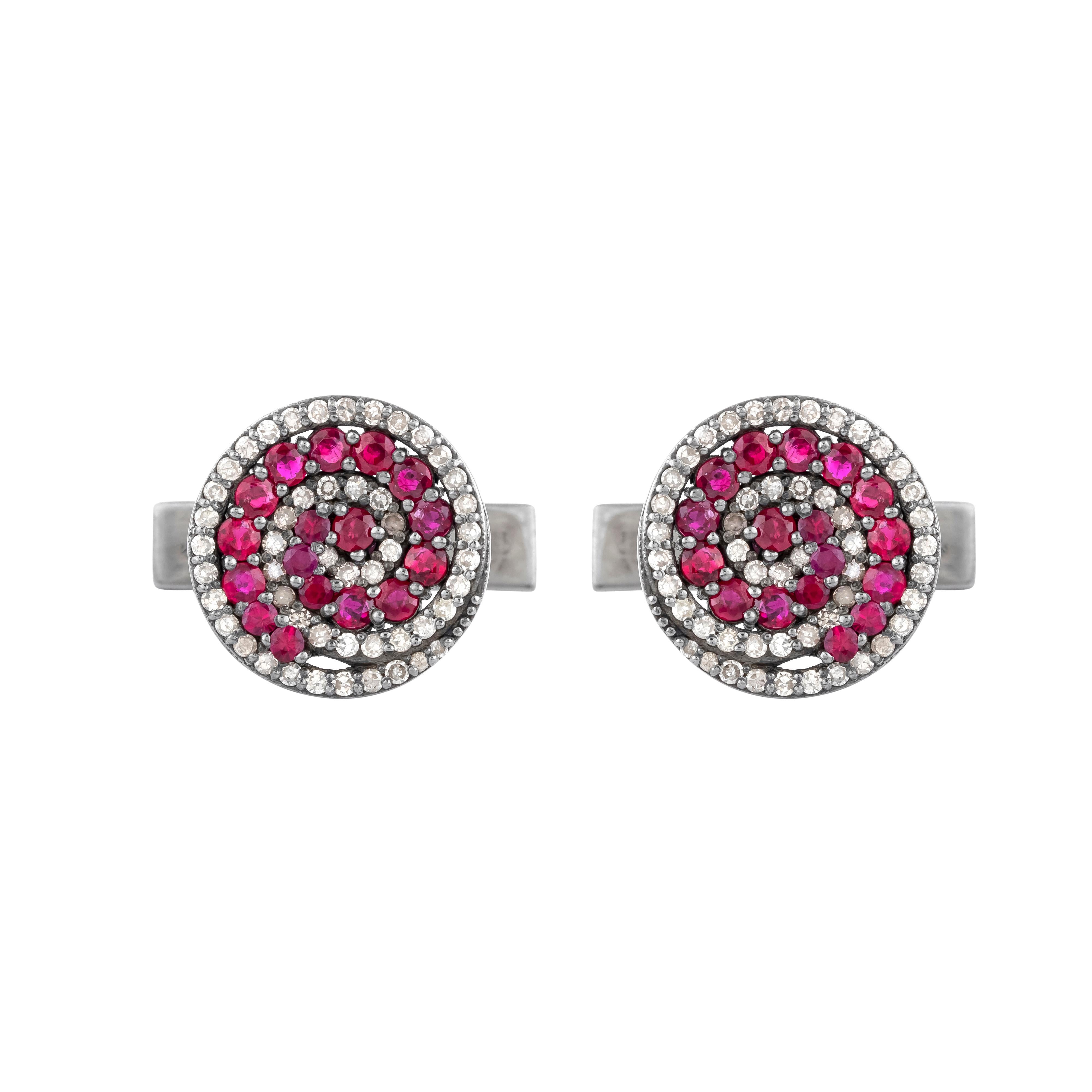 Gemelli con diamante da 1,01 carati in vendita 1