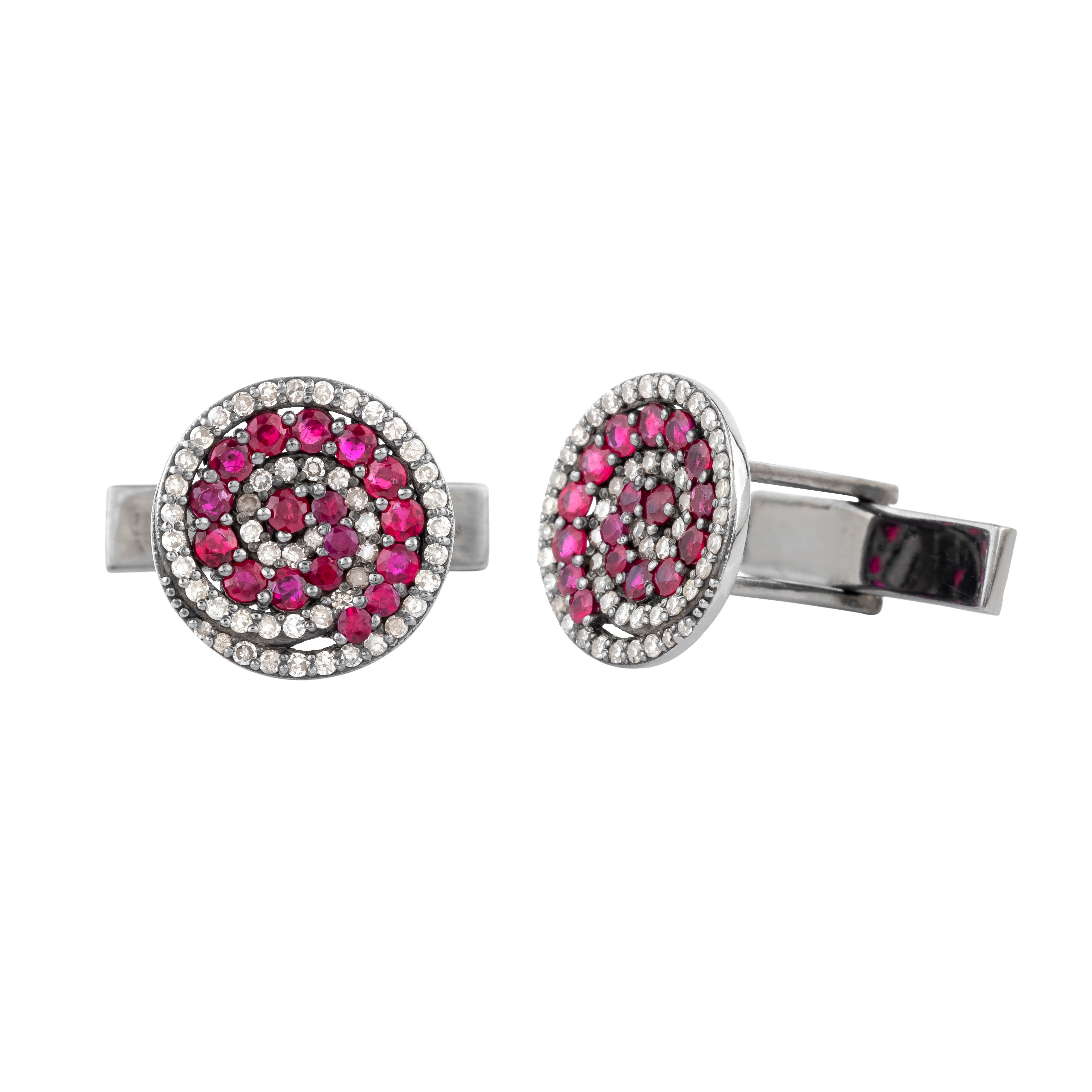 1.01 Carat Diamond Cufflinks