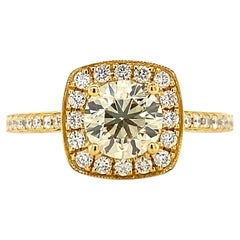 1.01 Carat Diamond Gold Engagement Ring