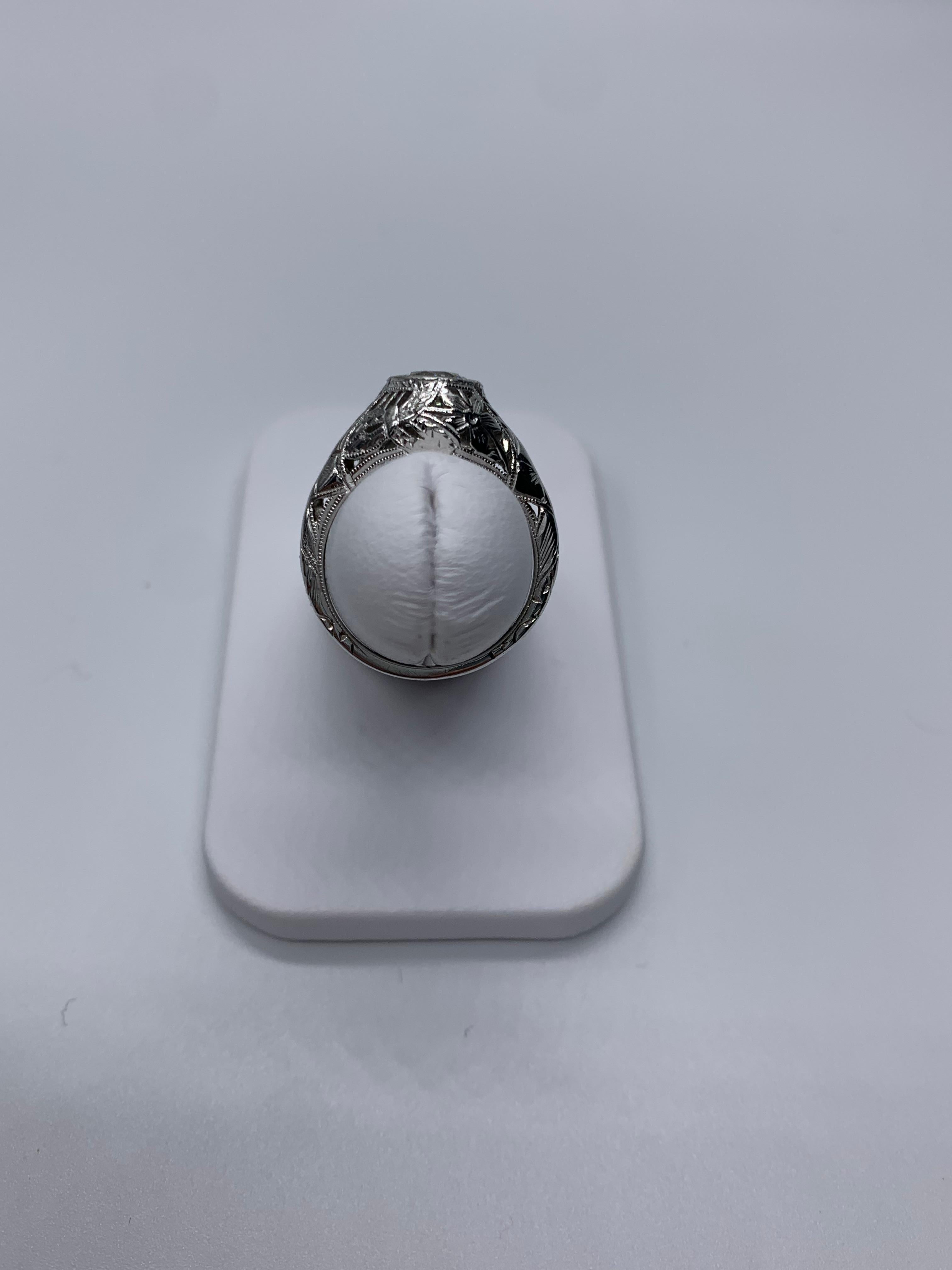 Art Deco 1.01 Carat Diamond Ring For Sale