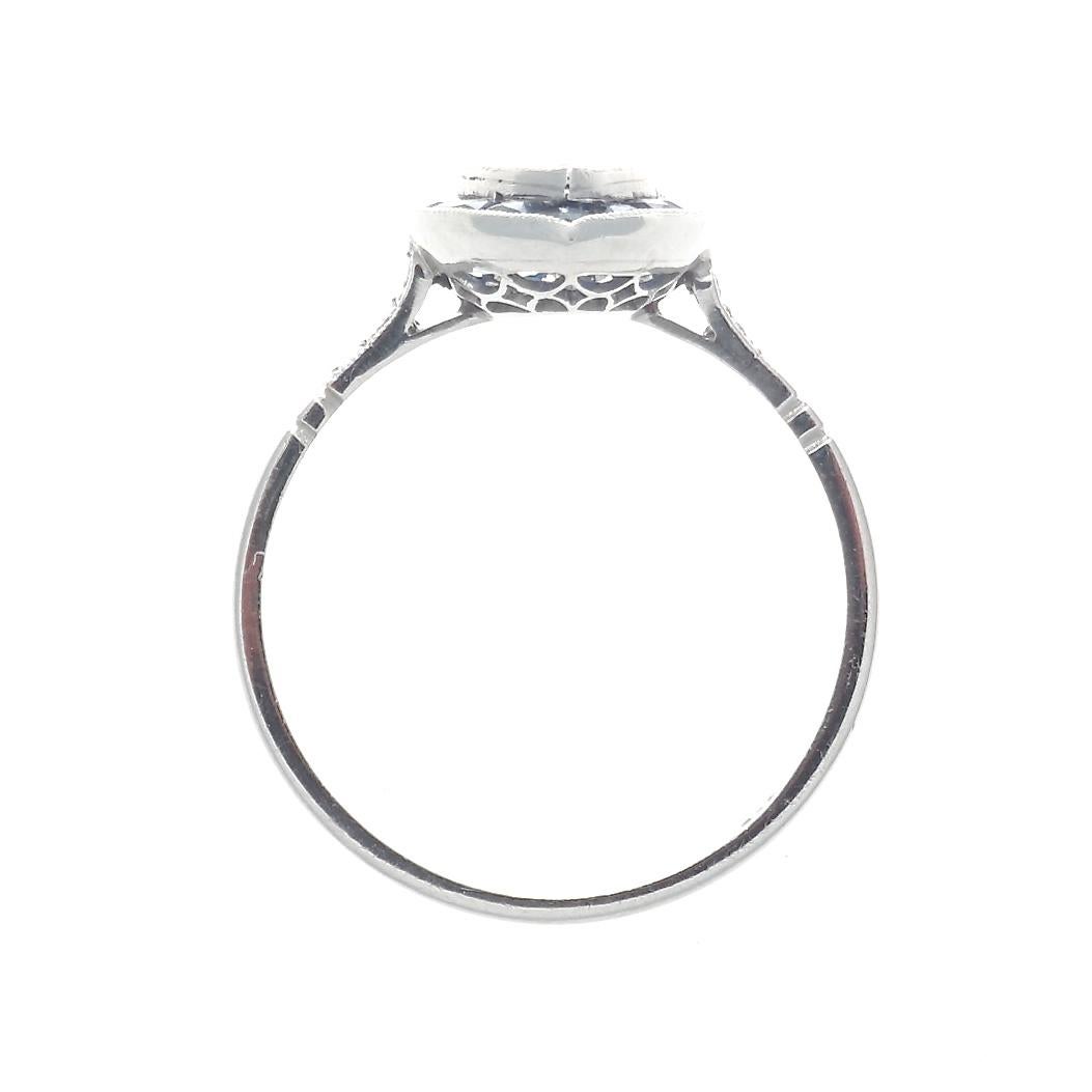Modern 1.01 Carat Diamond Sapphire Platinum Engagement Ring
