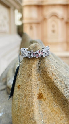 Anello di fidanzamento con diamante da 1,01 carati per donna in oro bianco 14K