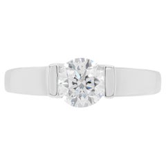 Used 1.01 Carat E VS2 Diamond Platinum Solitare Engagement Ring