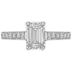 1.01 Carat Emerald-Cut Diamond Ring 'E/VS1'