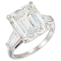 10.1 Carat Emerald-cut Statement 14K White Gold Iconic Presence Heirloom