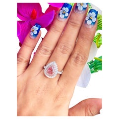 1,01 Karat Fancy Brown Pink Diamond Ring I2 Reinheit GIA zertifiziert