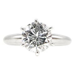 1.01 Carat GIA Certified D Flawless Round Brilliant Cut Diamond Engagement Ring