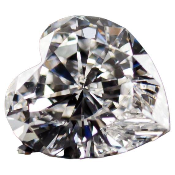 Diamant taille cœur non serti 1,01 carat F / VVS2 certifié GIA en vente