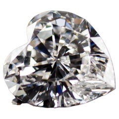 1.01 Carat Loose F / VVS2 Heart Shaped Cut Diamond GIA Certified