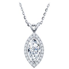 1.01 Carat Marquise Diamond Pendant