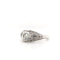 1.01 Carat Mid Century Diamond Ring