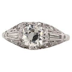 Vintage 1.01 Carat Mid Century Diamond Ring