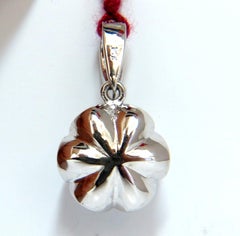 1.01 Carat Natural Diamonds Cluster Raised Clover Pendant 14 Karat G/VS*