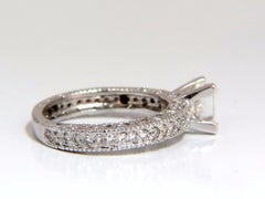 1.01 Carat Natural Princess Cut Diamond Ring 14 Karat*
