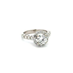 1.01 Carat RBC Diamond GIA Solitaire Gold Vintage Ring
