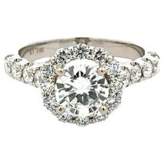 1.01 Carat RBC Diamond GIA Solitaire Gold Vintage Ring