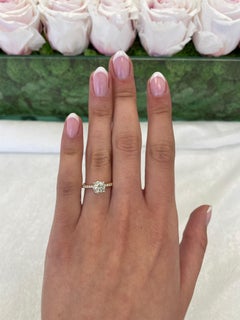 1.01 Carat Round Brilliant Diamond Ring 18 Karat Rose & White Gold