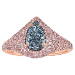 1.01 Carat Round Brilliant Statement Fancy 18K Gold Colour-Collector’s Treasure