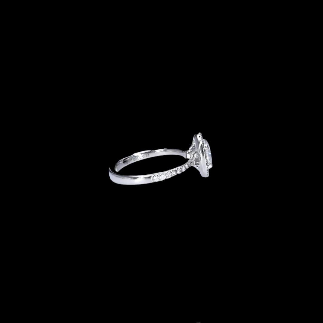1.01 Carat White Diamond Ring SI2 Clarity IGI Certified In New Condition For Sale In Kowloon, HK