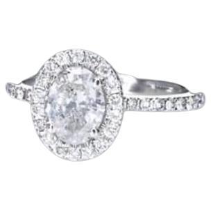 1.01 Carat White Diamond Ring SI2 Clarity IGI Certified