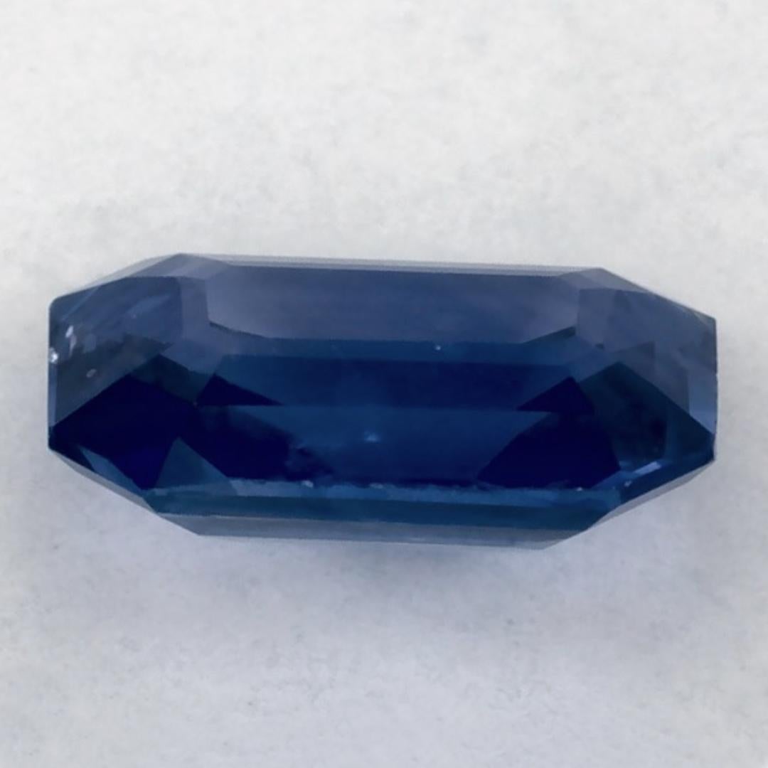 Women's or Men's 1.01 Ct Blue Sapphire Octagon Cut Loose Gemstone