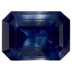 1.01 Karat Blauer Saphir Oktagon-Schliff Loser Edelstein