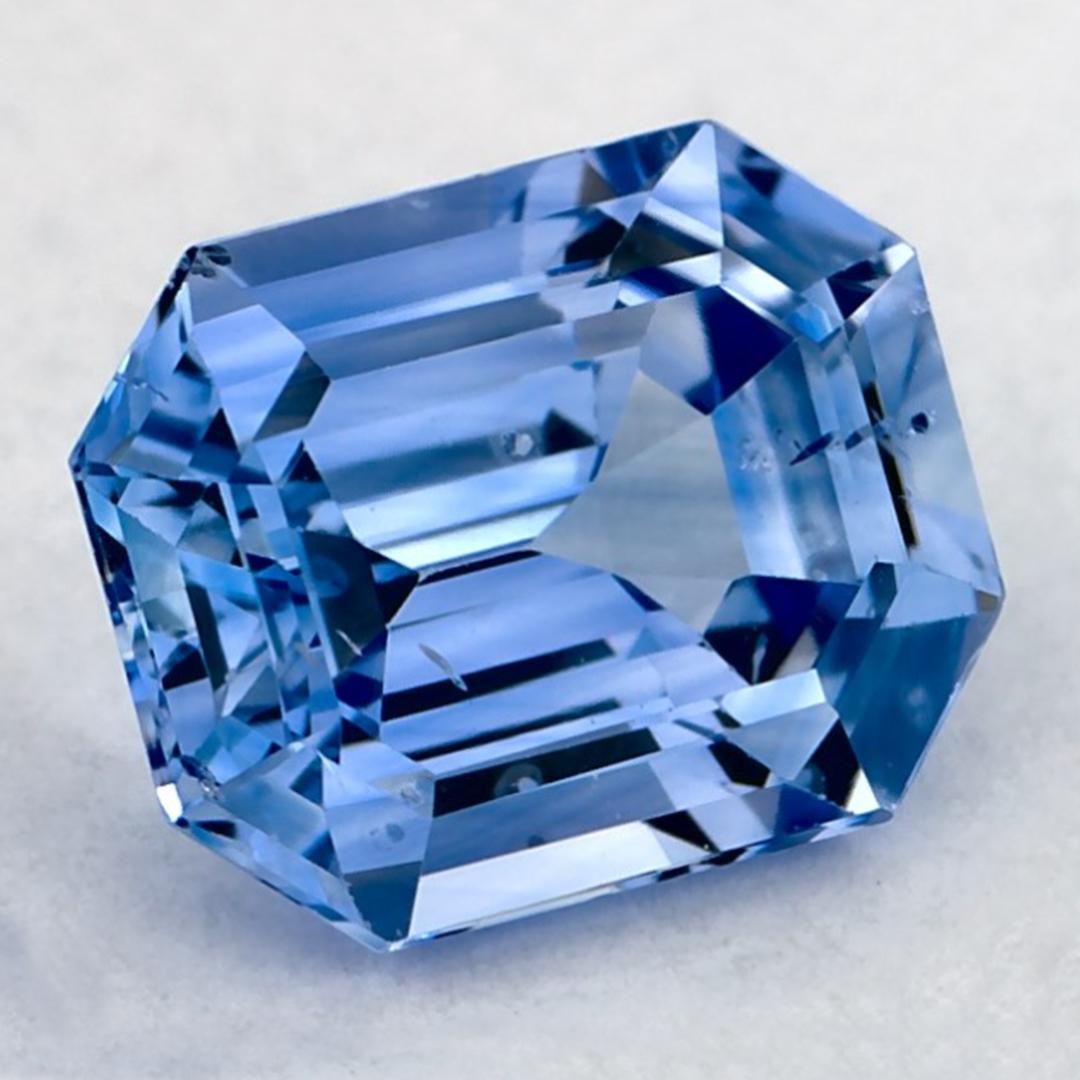 1.01 Karat Blauer Saphir Oktagon Loser Edelstein (Achteckschliff)