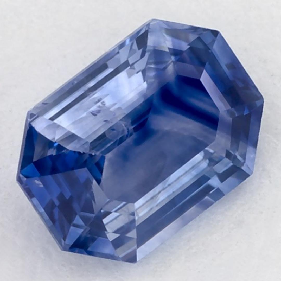 1.01 Ct Blue Sapphire Octagon Loose Gemstone In condizioni Nuovo in vendita a Fort Lee, NJ