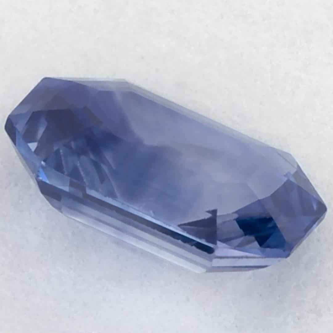 1.01 Ct Blue Sapphire Octagon Loose Gemstone in vendita 1