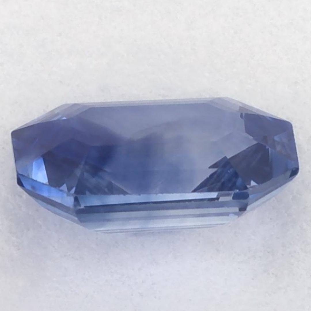 1.01 Ct Blue Sapphire Octagon Loose Gemstone in vendita 3