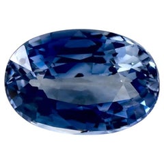1.01 Karat Blauer Saphir Oval Loser Edelstein