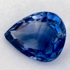 1.01 carati di zaffiro blu a forma di pera sciolto