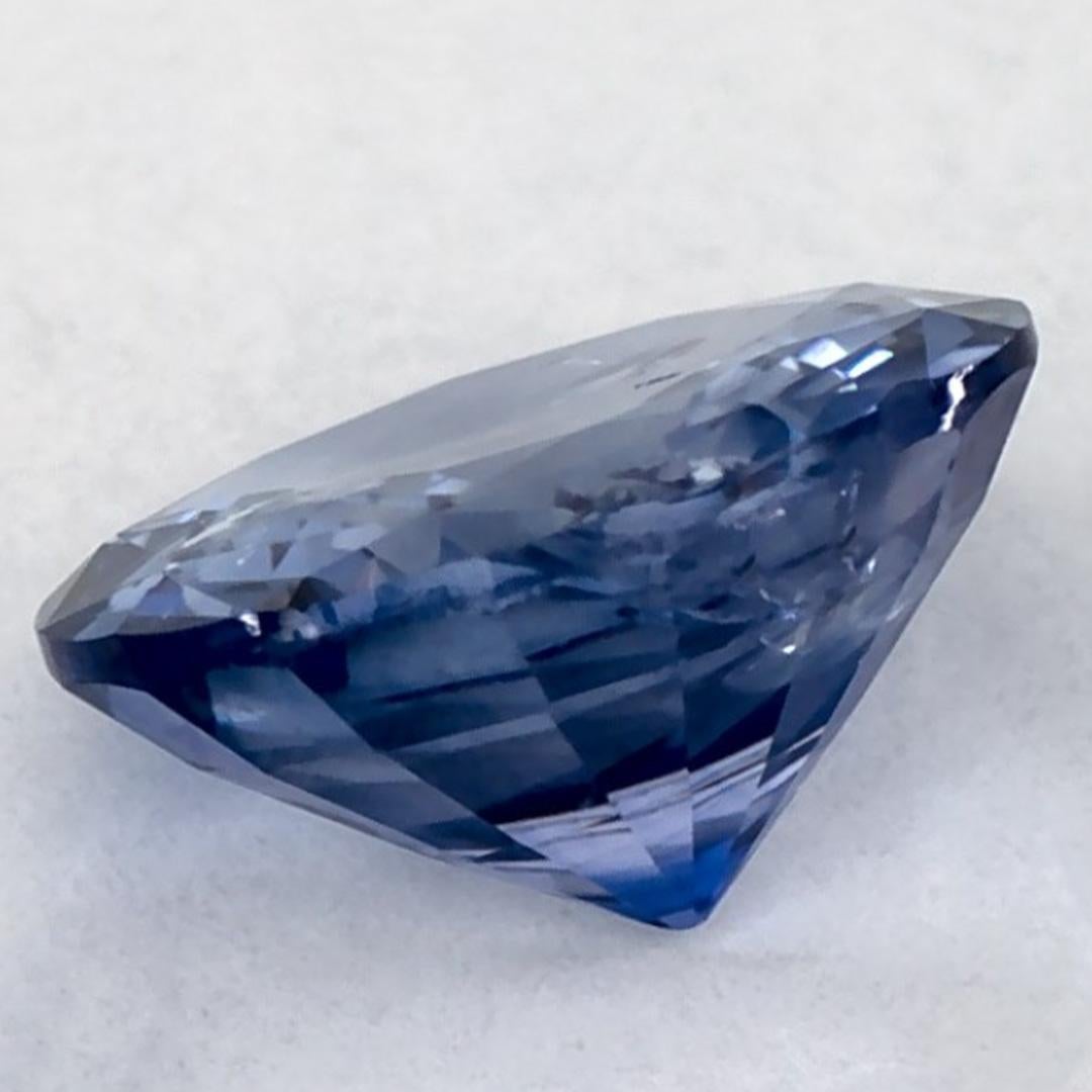 1.01 Ct Blue Sapphire Round Loose Gemstone (pierre précieuse en vrac) Neuf - En vente à Fort Lee, NJ