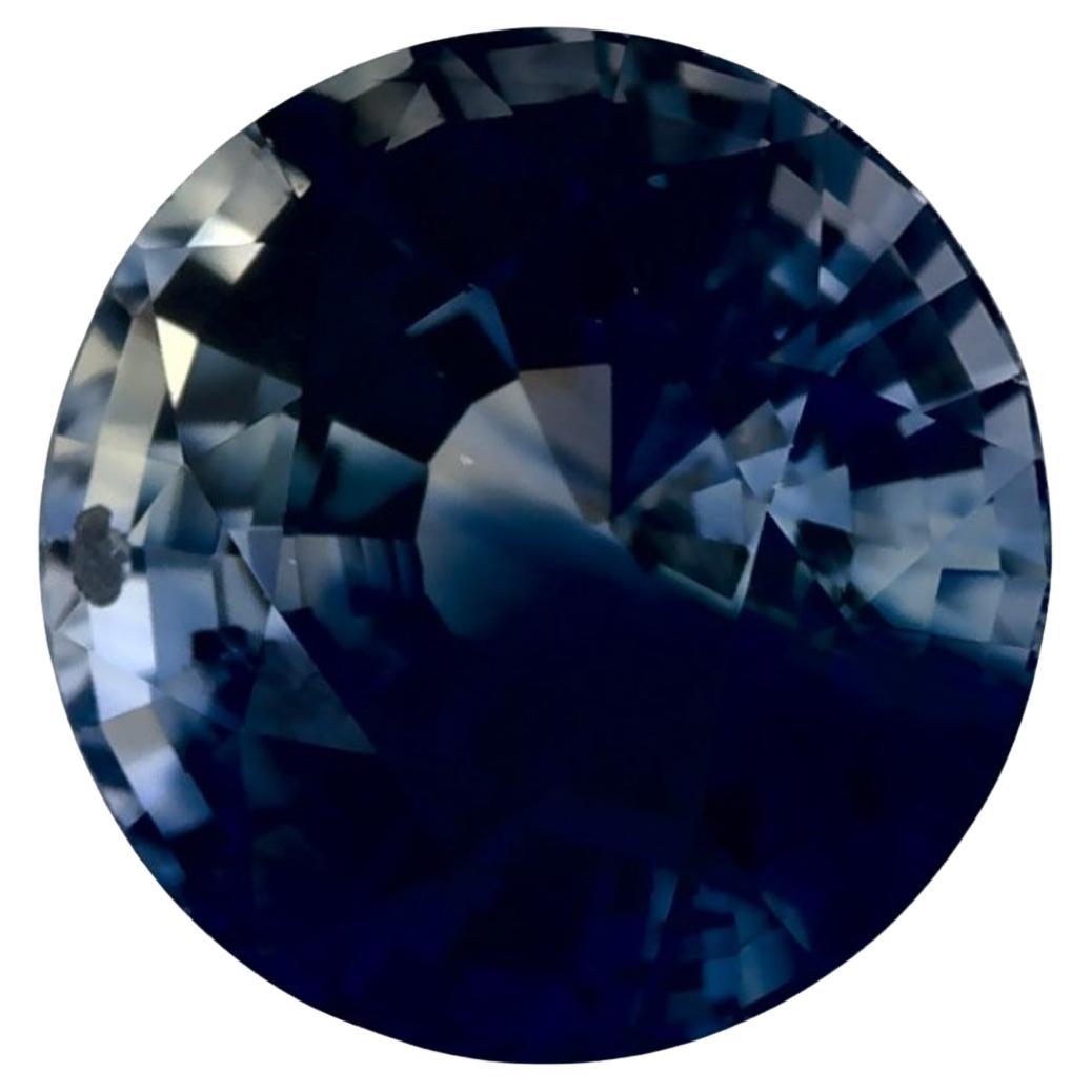 1.01 Karat Blauer runder Saphir, loser Edelstein