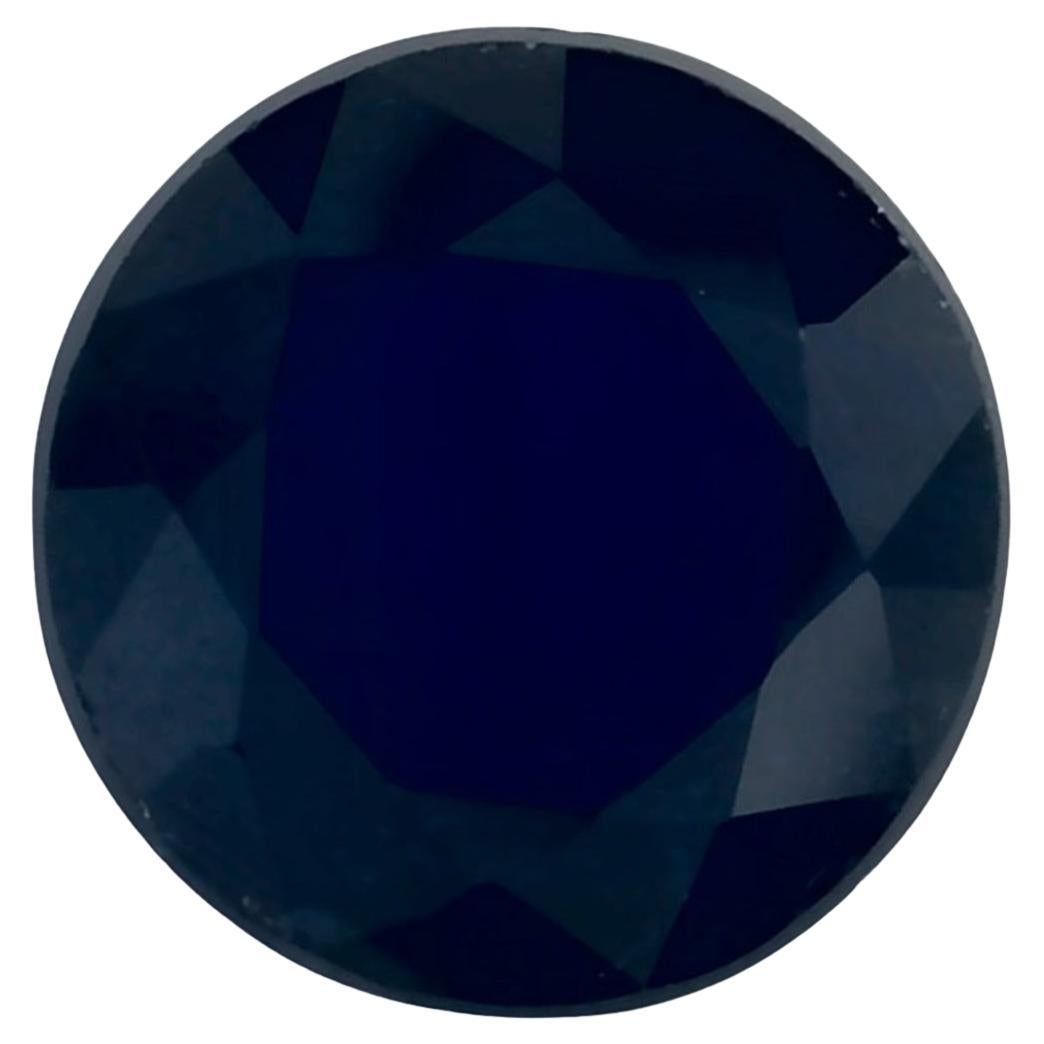 1.01 Ct Blue Sapphire Round Loose Gemstone (pierre précieuse en vrac)