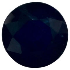 1.01 Ct Blue Sapphire Round Loose Gemstone (pierre précieuse en vrac)