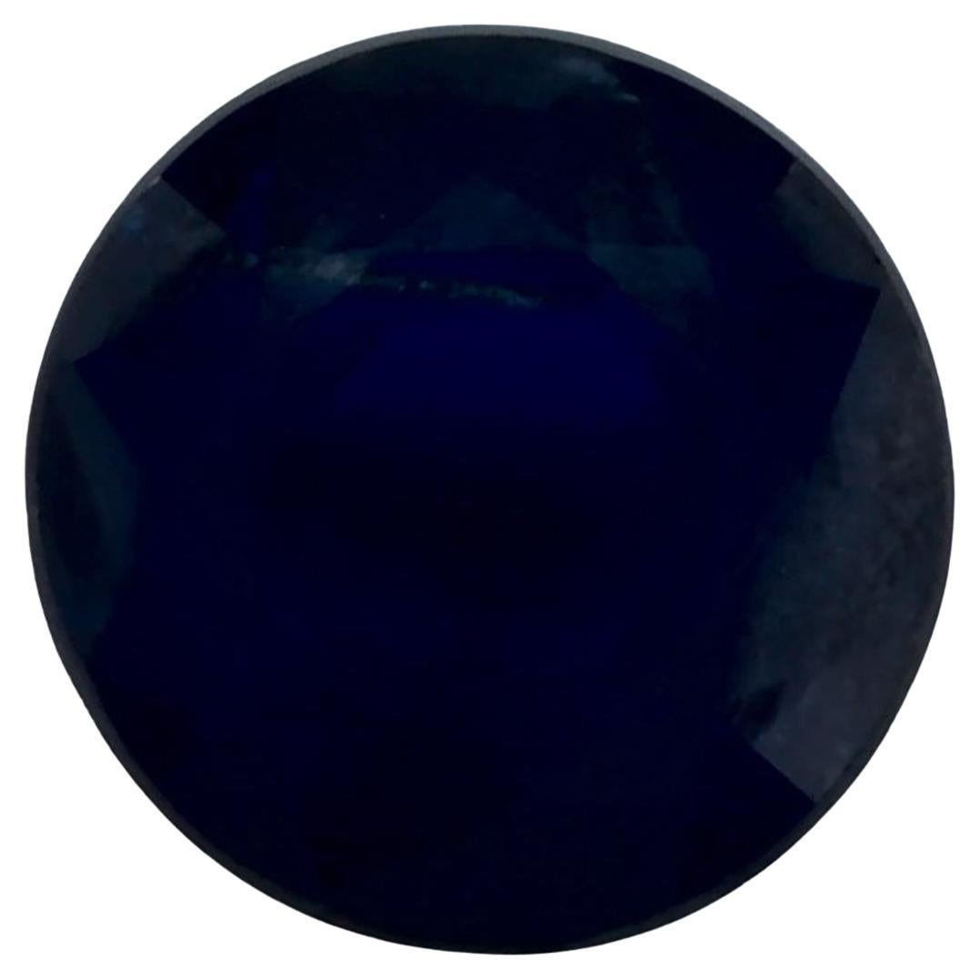 1.01 ct Zafiro Azul Redondo Gema Suelta